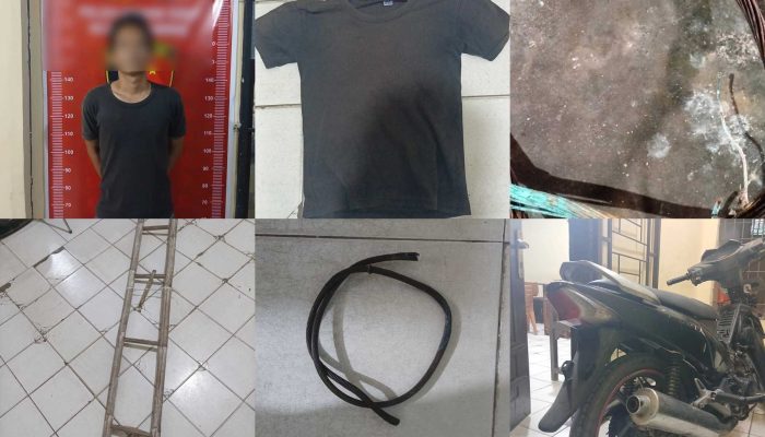 Viral di Medsos, Pencuri Kabel Grounding di OKU Timur Akhirnya Ditangkap Tim Opsnal Polsek Madang Suku I