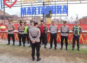 Cegah Kemacetan dan Lakalantas Jam Masuk Sekolah, Wakapolres OKU Timur Terjunkan PJU Gelar Strong Point