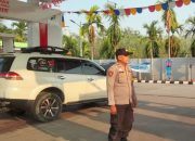 Pastikan Distribusi BBM Berjalan Lancar, Polsek MDS I Monitoring SPBU Tebing Sari