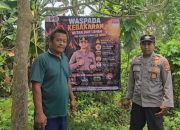 Cegah Karhutla, Polsek BP Peliung Gencarkan Edukasi Warga dan Pasang Spanduk Larangan Membakar Lahan