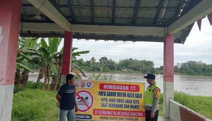 Cegah Tenggelam, Polsek Madang Suku I Ingatkan Warga Waspada Saat Beraktivitas di Sungai