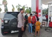 Pastikan Distribusi BBM Berjalan Tertib, Polsek Madang Suku I Lakukan Monitoring SPBU