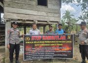 Cegah Karhutla Sejak Dini, Polsek BP Peliung Edukasi Warga Negeri Agung tentang Bahaya Membakar Lahan