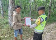 Antisipasi Kebakaran Lahan, Personel Polsek Madang Suku I Turun ke Desa Jatisari dan Rasuan Sebar Himbauan