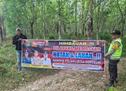 Upaya Preventif Cegah Kebakaran Lahan, Personel Polsek Madang Suku I Edukasi Masyarakat Desa