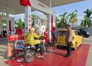 Pastikan Pasokan dan Distribusi BBM Aman, Personel Polsek Madang Suku I Pantau SPBU Tebing Sari