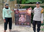 Cegah Karhutla di OKU Timur, Brigpol Ferdy Gencarkan Imbauan dan Pemasangan Spanduk kepada Warga