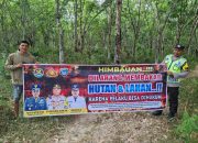 Briptu Dwi Widiyanto Turun ke Desa Rasuan, Imbau Warga Stop Buka Lahan dengan Cara Dibakar
