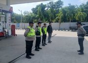 Pastikan Pasokan BBM Aman Tanpa Antrean, Polsek Madang Suku I Kawal Pelayanan SPBU Tebing Sari Mulya
