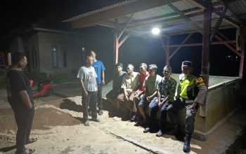 Perkuat Siskamling, Polsek Madang Suku I Intensifkan Monitoring Ronda Malam Warga di OKU Timur