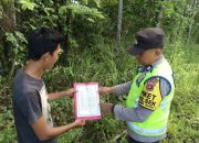 Polsek Madang Suku I Gencarkan Mitigasi Karhutla, Sasar Desa Jatisari dan Rasuan Melalui Sosialisasi Maklumat